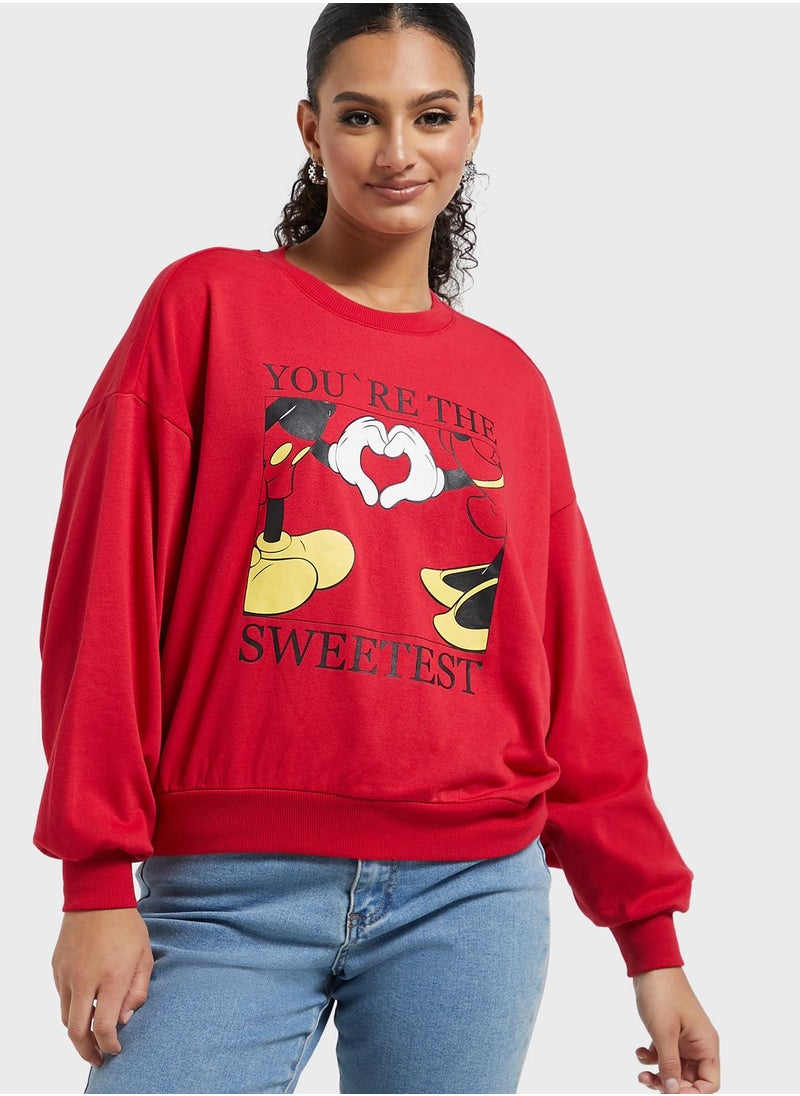 ONLY - Crew Neck Graphic Sweatshirt - Image 1