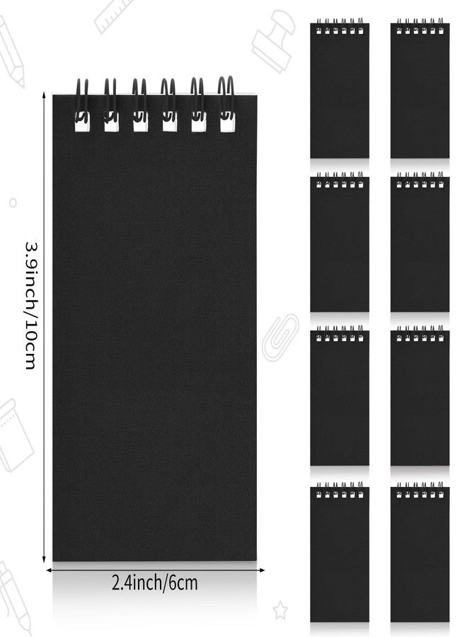 Atiloy Mini Spiral Notebooks Bulk Black Pocket Notebooks Small Pocket Notepads Memo Pads for Kids Note Taking, Writing, Students Classroom, Home, Office, Travel - Image 3