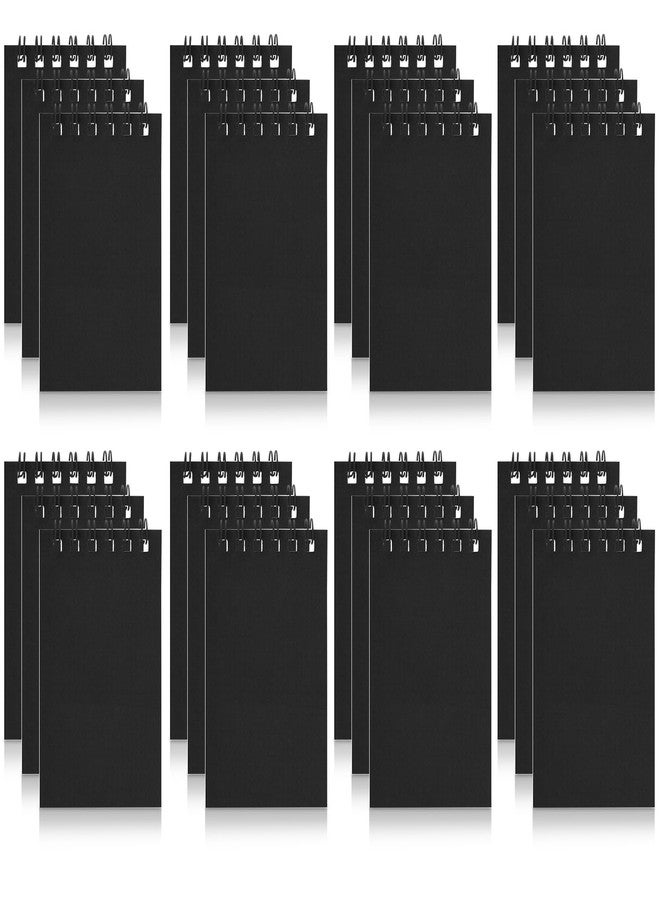Atiloy Mini Spiral Notebooks Bulk Black Pocket Notebooks Small Pocket Notepads Memo Pads for Kids Note Taking, Writing, Students Classroom, Home, Office, Travel - Image 1