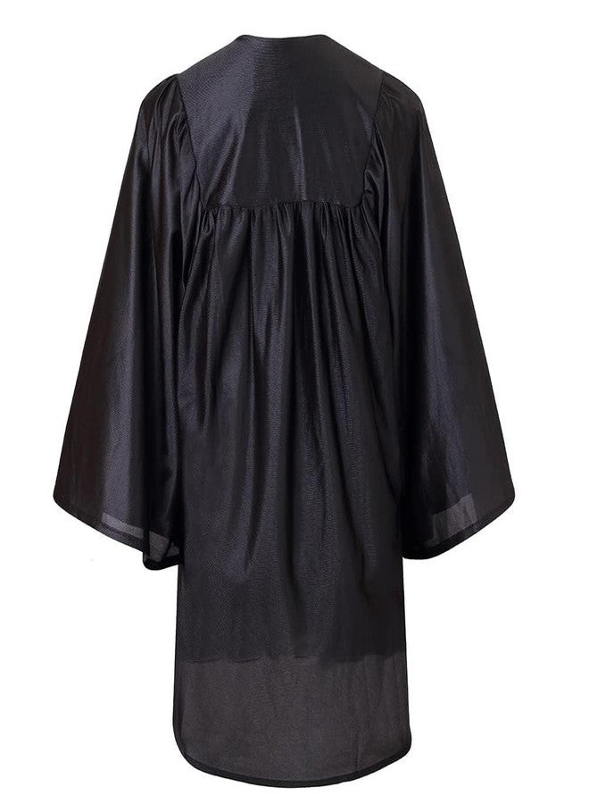HAPNBCELE Kids Shiny Graduation Cap and Gown 5 Pcs Set with 2026 2027 Tassel Kindergarten Preschool Ceremony Gifts for Boys Girls (Black, 36) - Image 3