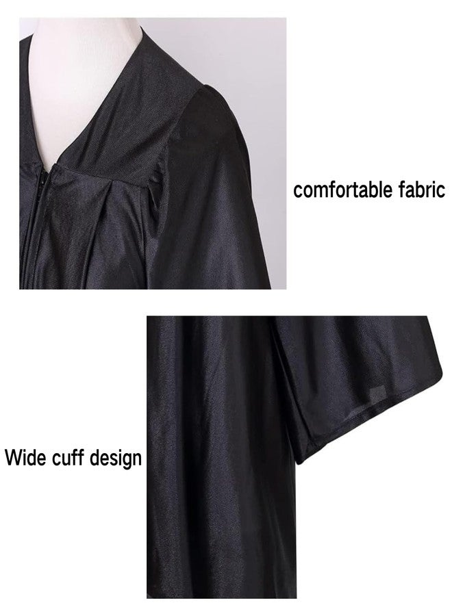 HAPNBCELE Kids Shiny Graduation Cap and Gown 5 Pcs Set with 2026 2027 Tassel Kindergarten Preschool Ceremony Gifts for Boys Girls (Black, 36) - Image 4