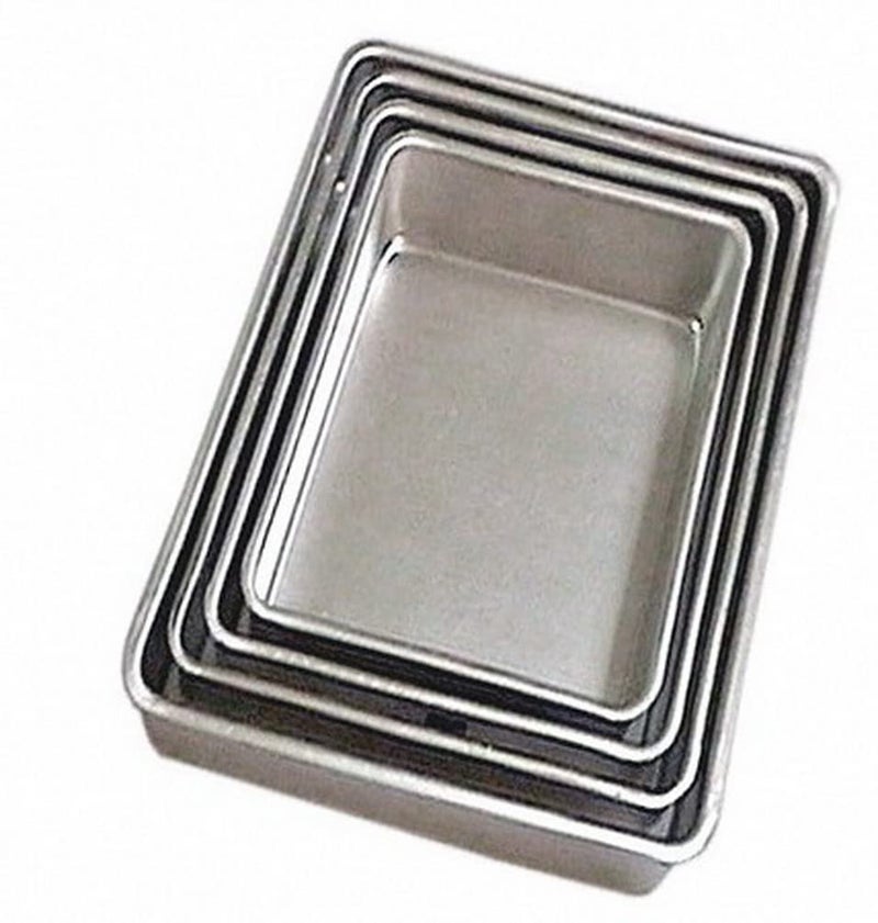 JAYCO Aluminium Multi-Purpose Deep Trays for Serving/Baking/Sweets/Freezer - Set of 4 Pieces - Image 1