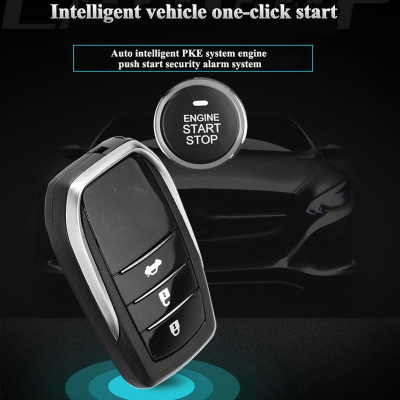 12 V Car Alarm System Passive Keyless Entry One Button Starts Remote Controller System Auto Central Lock Push Button Starter Stop Automotive PKE - Image 4