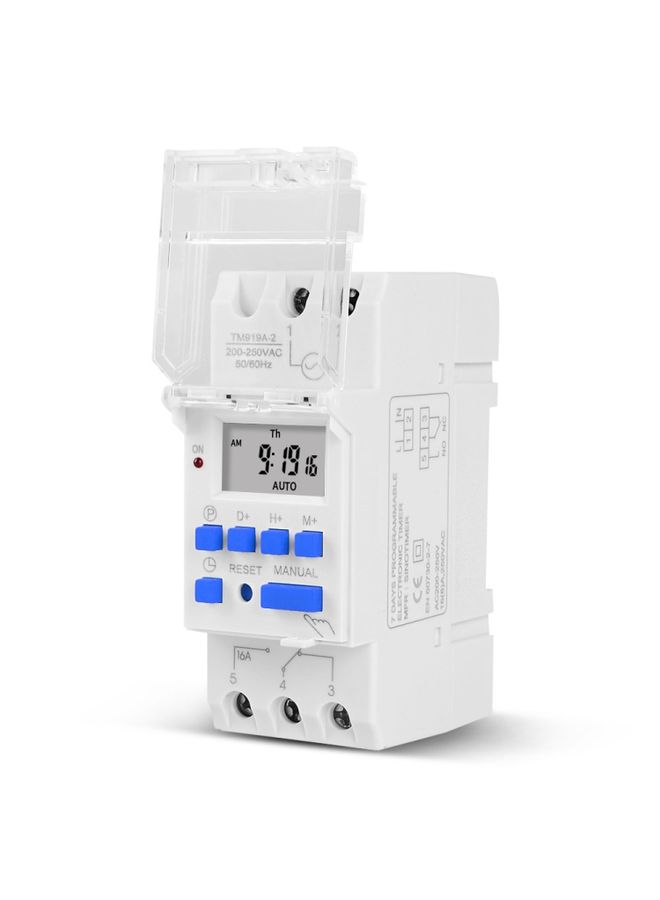 SINOTIMER TM919A-3 24V 16A Din Rail Mount Digital Timer Switch Microcomputer Weekly Programmable Time Relay Control