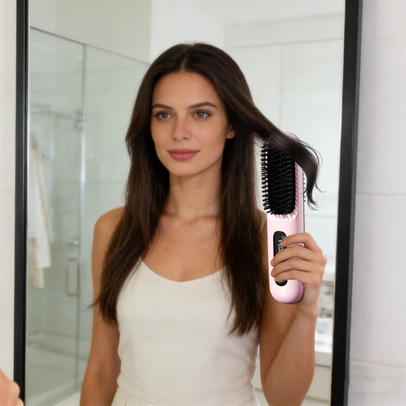 Thermal Ionizing Bristle Array Cordless Thermodynamic Hair Straightener High Density Ceramic Chassis For Suites Terminals Studios Cabins - Image 5