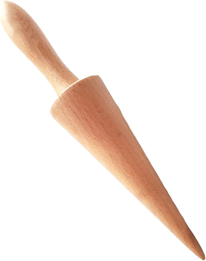 Fenteer Portable Ice Cream Cone Maker Waffle Pastry Tool Pizzelle Roller DIY Baking - Image 2