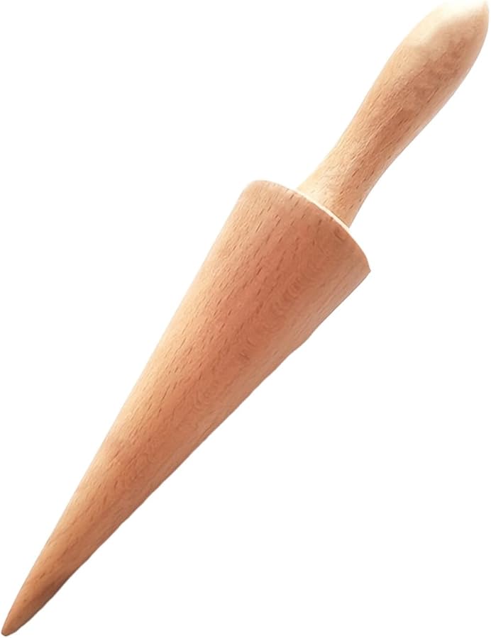 Fenteer Portable Ice Cream Cone Maker Waffle Pastry Tool Pizzelle Roller DIY Baking - Image 5