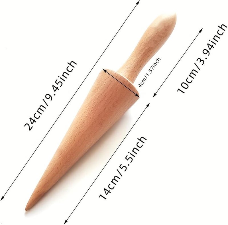 Fenteer Portable Ice Cream Cone Maker Waffle Pastry Tool Pizzelle Roller DIY Baking - Image 3