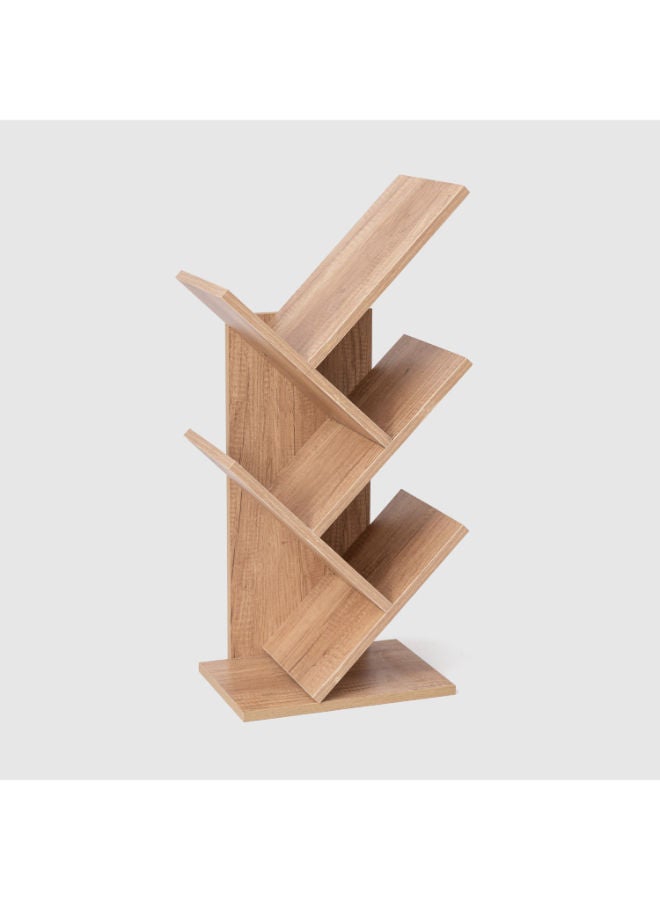 Hometown Homztown Groove Bookshelf in Beige – Sleek and Functional Display for Books & Accessories, H60 x W30 x D18.5 cm  - Image 2