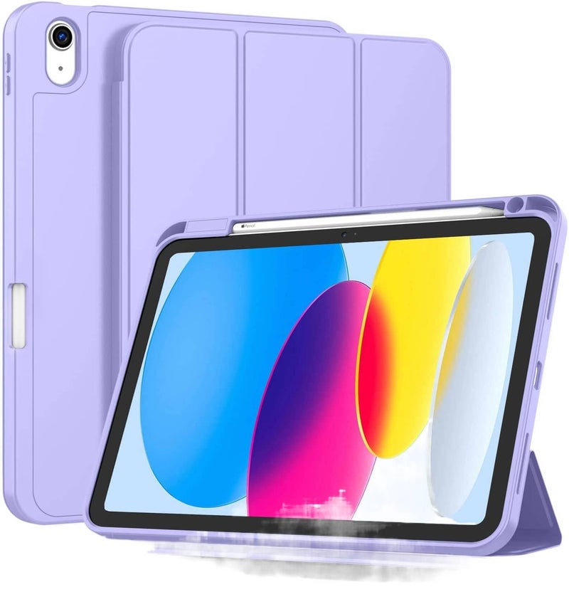 DGG حافظة آيباد ذكية متوافقة مع iPad Pro 11 / iPad A16 باللون بنفسجي باللون البنفسجي - Image 1