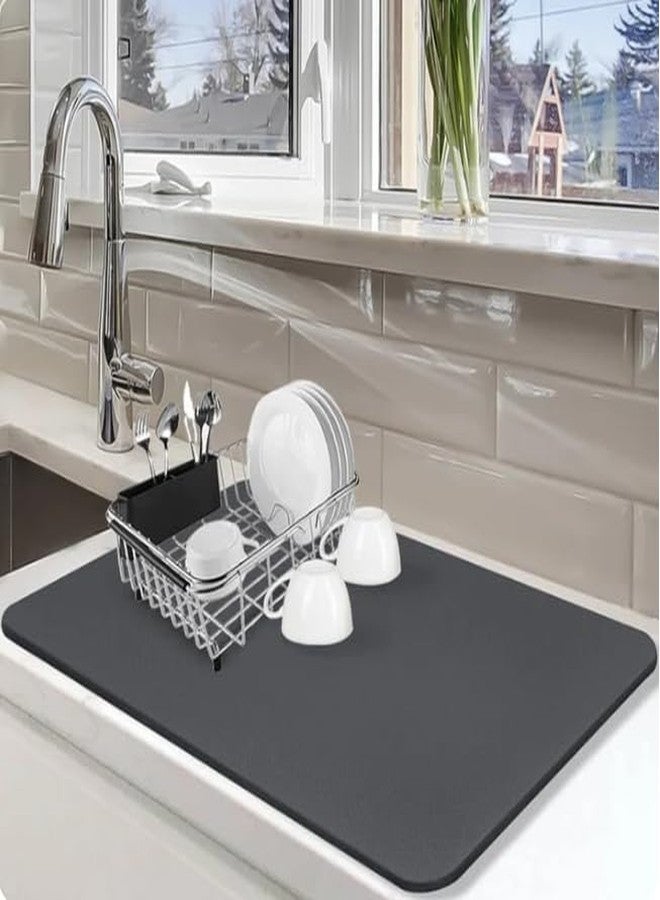 KITSSENTIAL Dish Drying mat Kitchen for Kitchen Drying mat for Water Absorbing mat for Kitchen for Dish Drying mat for Dish Dry mat for Absorbent mat for Kitchen ((40 x 60 cm)) - Image 1