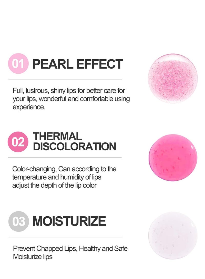 Aloe Vera Lipstick Lip Balm, Magic Temp Color Change,Waterproof Lip Gloss Matte Makeup, 6 Pack Lips Moisturizer Aloe Vera Lip Stick For Girls