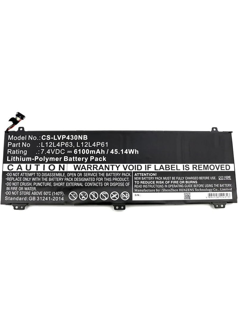 Terabyte 6100mAh/7.4V Battery Compatible with LE.N0VO fit P/N: L12L4P61, L12L4P63, L12M4P61 - Image 2