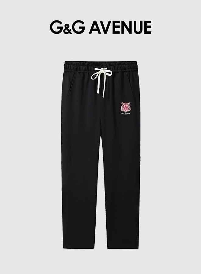 G&G AVENUE Spring and autumn New Men's Drawstring Casual Sports Pants Elastic Jogging Fashion Pure Cotton Exercise Outdoor Versatile Sports Pants - Image 1