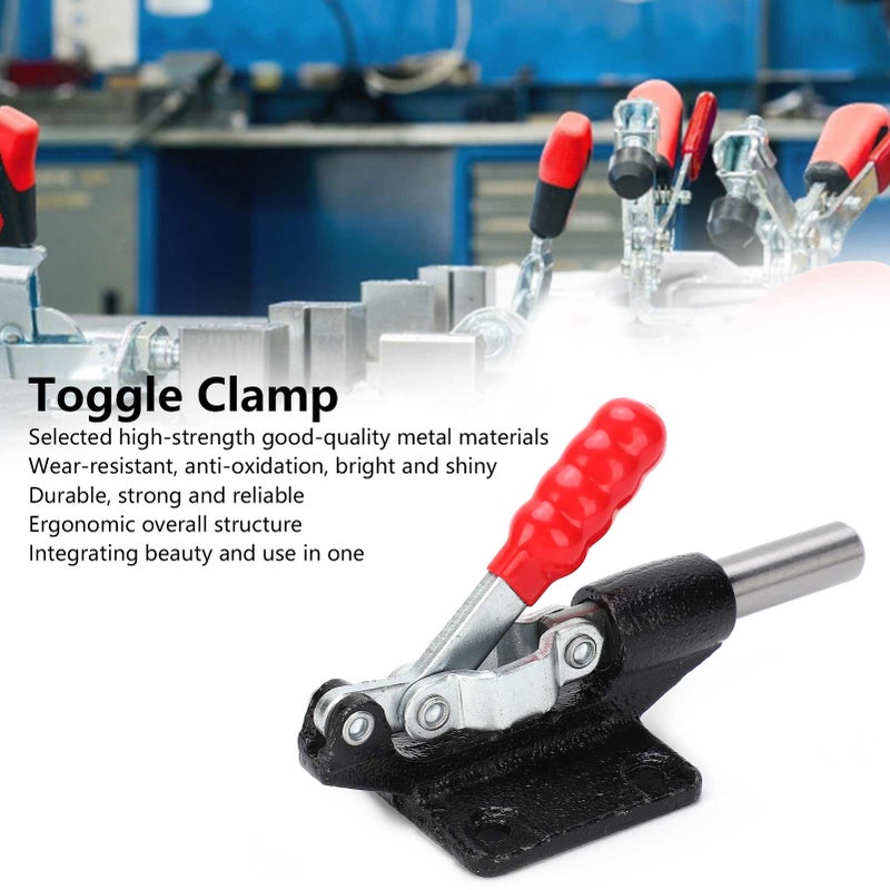 Welding Toggle Clamp Horizontal Fixture Stroke Push Pull Quick Release Hand Tool GH-304-CM - Image 2