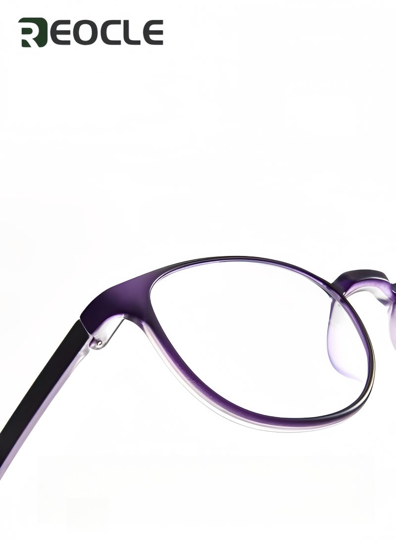 REOCLE Blue Light Blocking Glasses Computer Reading & Gaming & TV & Phones Glasses Anti Eyestrain UV Glare Glasses for Women Men  - Image 3