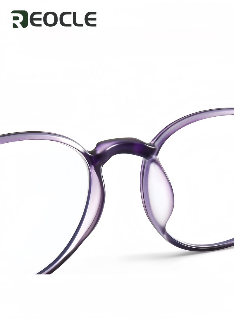 REOCLE Blue Light Blocking Glasses Computer Reading & Gaming & TV & Phones Glasses Anti Eyestrain UV Glare Glasses for Women Men  - Image 4