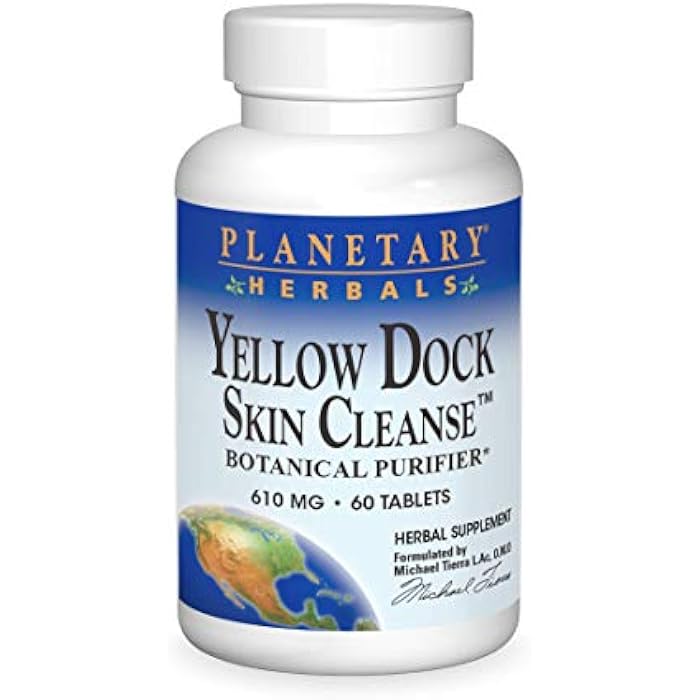 Planetary Herbals Yellow Dock Skin Cleanse, 60 Tablets, 60 Count - Image 1
