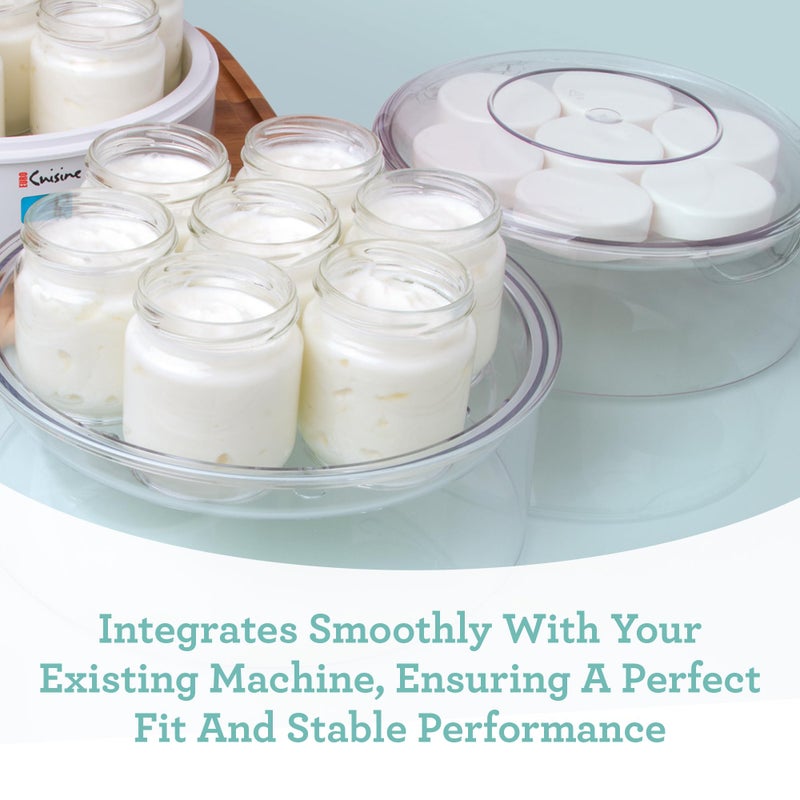 Euro Cuisine Euro Cuisine GY4 Yogurt Maker Expansion Tray, Additional Tier for Yogurt Maker Machines, BPA-Free, Dishwasher Safe, Compatible with YM80, YM100, YM650  - Image 4
