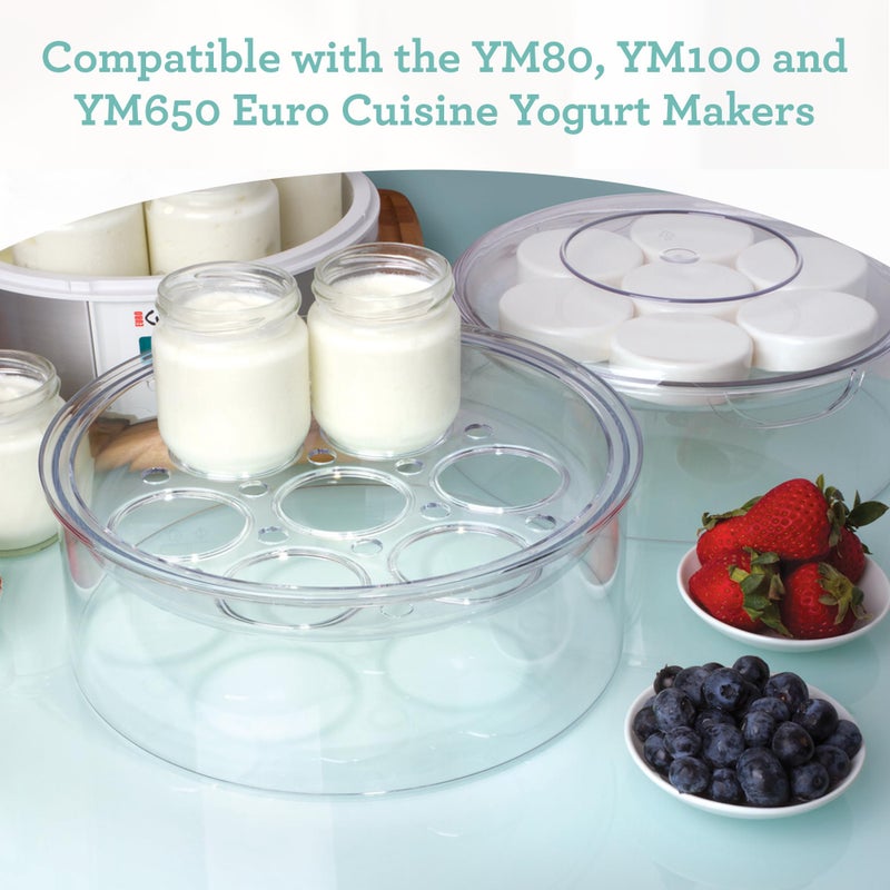 Euro Cuisine Euro Cuisine GY4 Yogurt Maker Expansion Tray, Additional Tier for Yogurt Maker Machines, BPA-Free, Dishwasher Safe, Compatible with YM80, YM100, YM650  - Image 2
