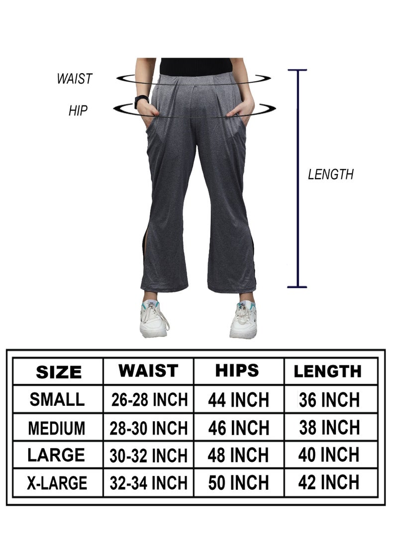 FLUSH - Flush Women's Wide Leg Loose Sweatpants With Comfy Elastic, High-Waisted Palazzo Relaxed Yoga Pant With Pockets - Image 1