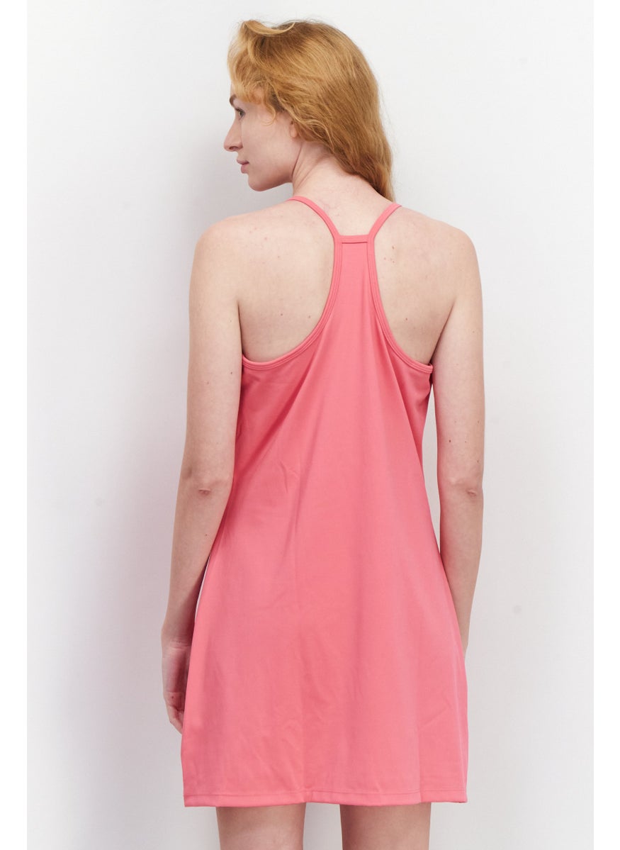 Tommy Hilfiger Sport - Women Sportswear Fit Brand Logo Tank Mini Dress, Pink - Image 1
