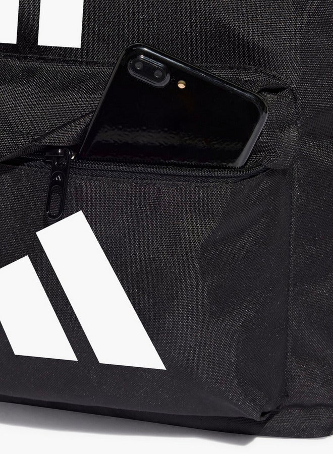Adidas حقيبة ظهر مدرسية بطباعة شعار مع أحزمة كتف قابلة للتعديل وإغلاق بسحاب - Image 4