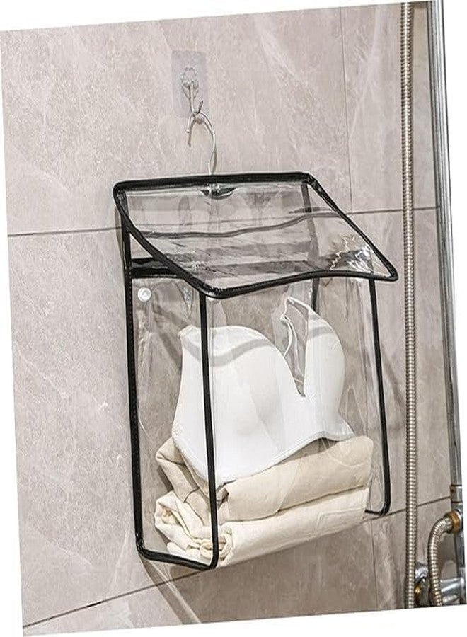CALFHEAD 1 PCS Transparent clear dust bag, Hanging Clothes, Storage Bag, Wall Mounted for Room, Bathroom, Bedroom, Shower Bag, Toiletry Tote, Portable Hanging.(PACK OF 1) - Image 1