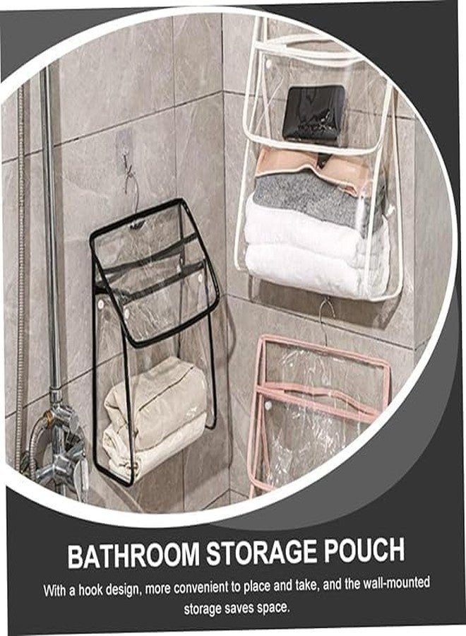 CALFHEAD 1 PCS Transparent clear dust bag, Hanging Clothes, Storage Bag, Wall Mounted for Room, Bathroom, Bedroom, Shower Bag, Toiletry Tote, Portable Hanging.(PACK OF 1) - Image 5