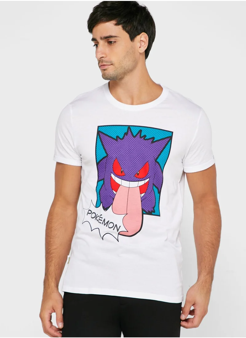 DIFUZED Gengar Crew Neck T-Shirt