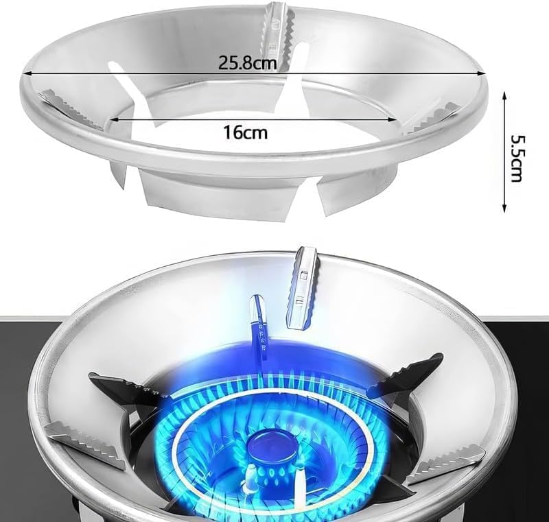 Vmoni 1Pc Gas Saver Burner Stand Gas Chula Burner Gas Energy Saving Stand Jali Ring Fire & Windproof Energy Saving Ring Kitchen Gas Chulha Support Device - Image 4
