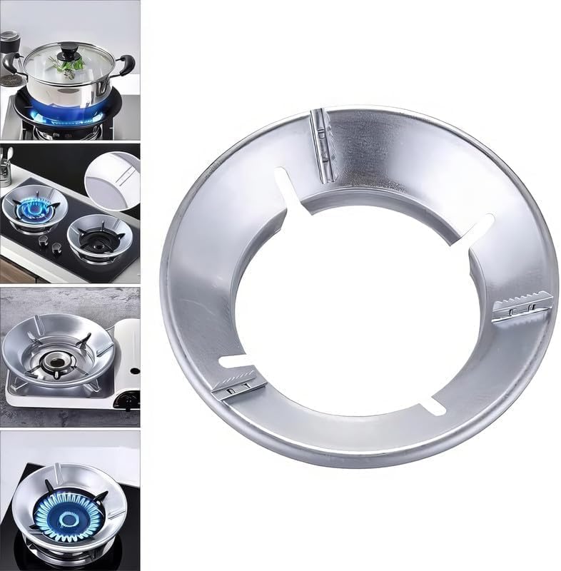Vmoni 1Pc Gas Saver Burner Stand Gas Chula Burner Gas Energy Saving Stand Jali Ring Fire & Windproof Energy Saving Ring Kitchen Gas Chulha Support Device - Image 2