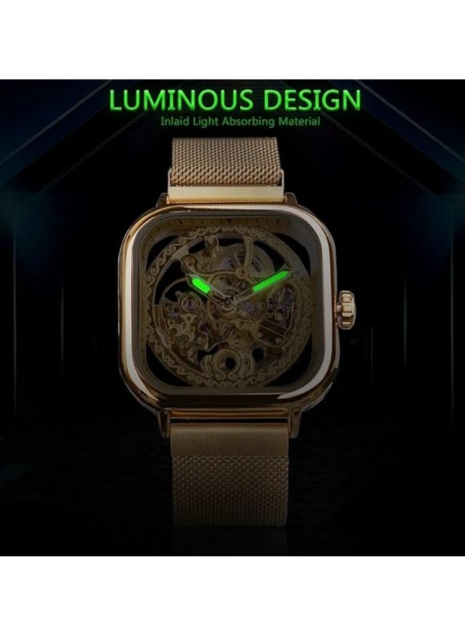 FORSINING - Watches for Men Watch Stainless Steel Luxury Luminous Water Resistant Automatic Mechanical Wristwatch - Image 1