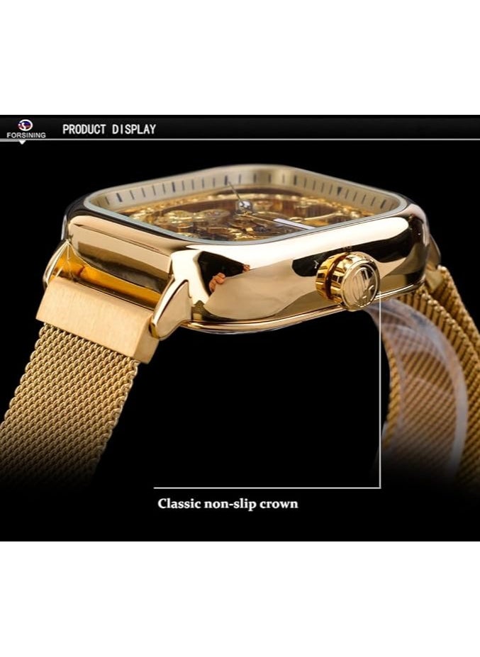 FORSINING - Watches for Men Watch Stainless Steel Luxury Luminous Water Resistant Automatic Mechanical Wristwatch - Image 1