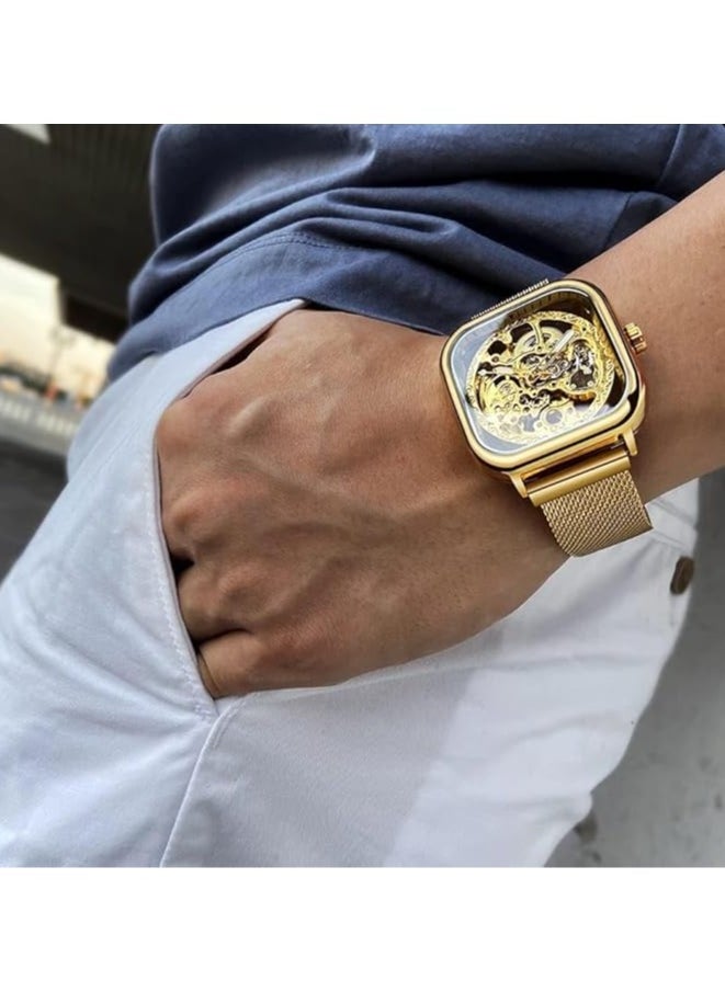 FORSINING - Watches for Men Watch Stainless Steel Luxury Luminous Water Resistant Automatic Mechanical Wristwatch - Image 1
