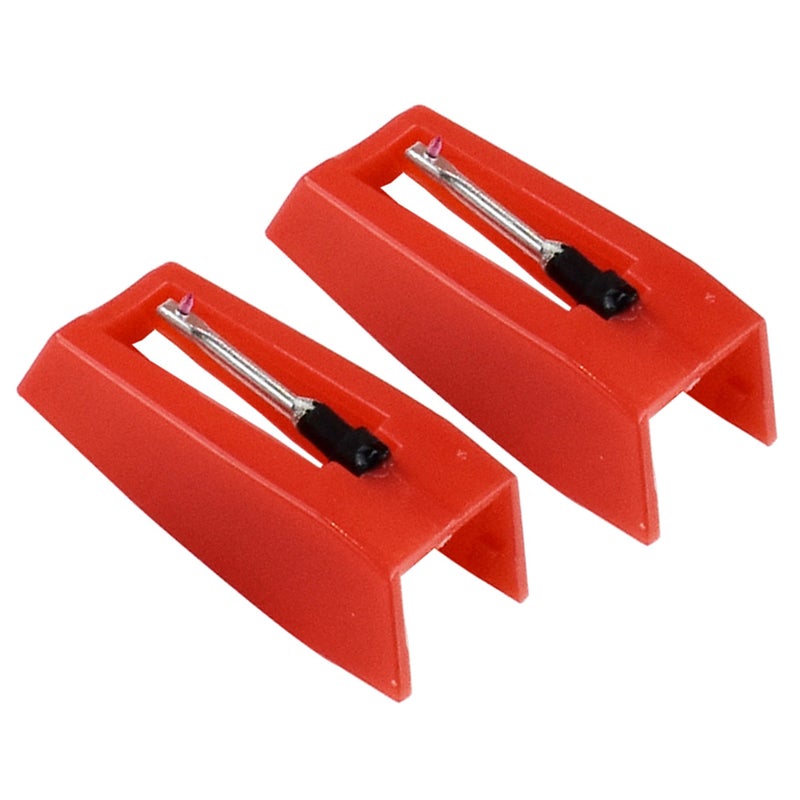 2 Pairs Red Vintage Record Stylus Replacement Part Accessories Turntable - Image 1
