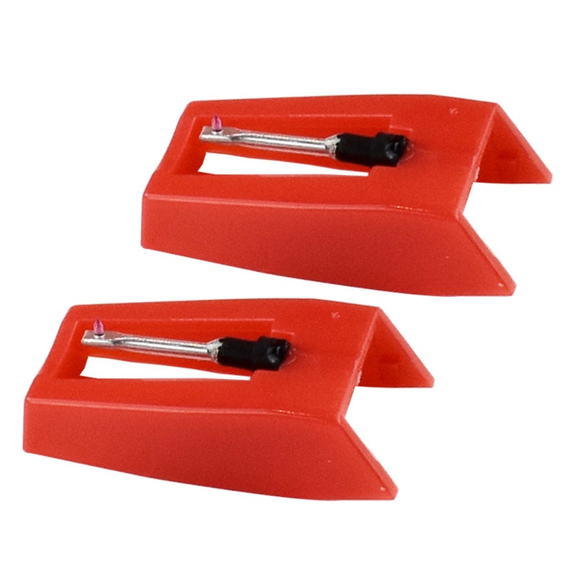 2 Pairs Red Vintage Record Stylus Replacement Part Accessories Turntable - Image 2