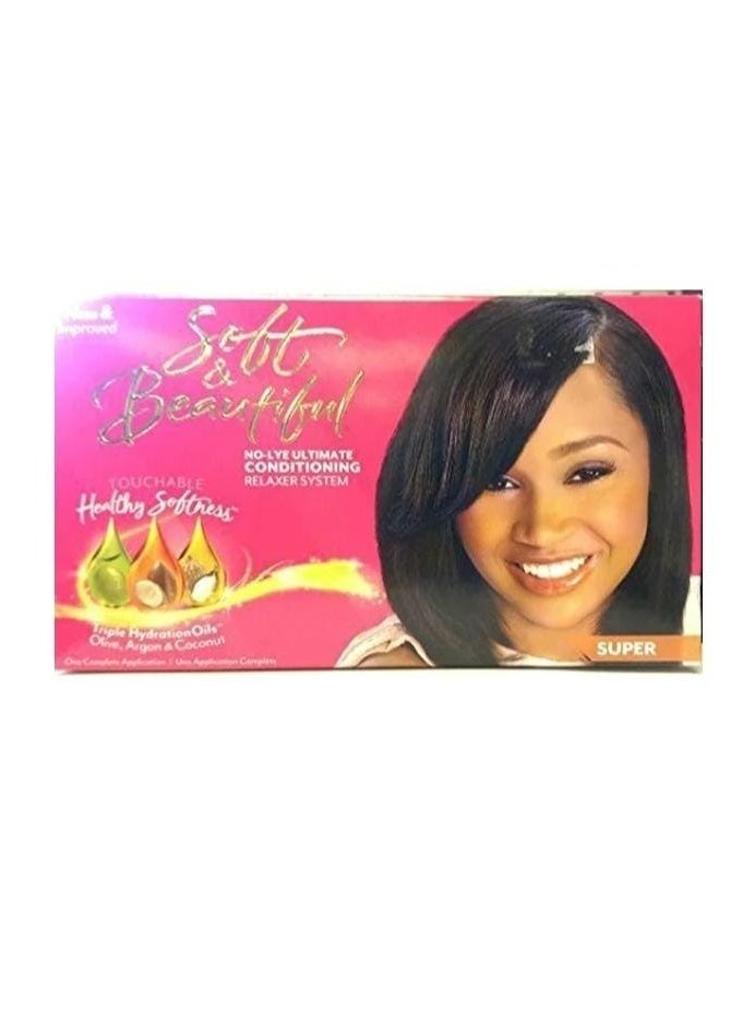Soft & Beautiful No-Lye Ultimate Conditioning Relaxer Super Pack 