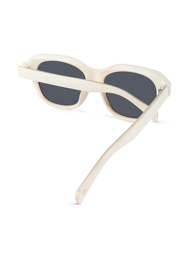 Woggles Red Pappy Rayvion Cream Square Sunglasses