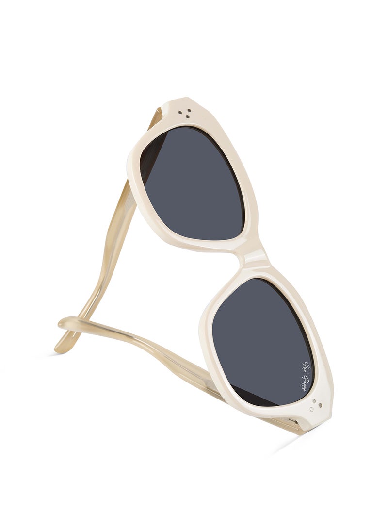 Woggles Red Pappy Rayvion Cream Square Sunglasses  - Image 3
