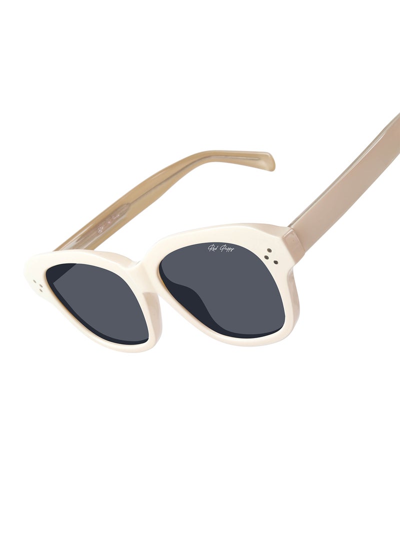 Woggles Red Pappy Rayvion Cream Square Sunglasses  - Image 2