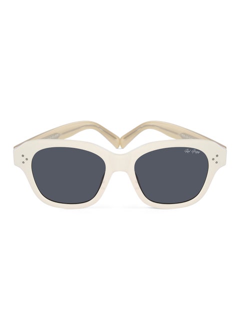 Red Pappy Rayvion Cream Square Sunglasses