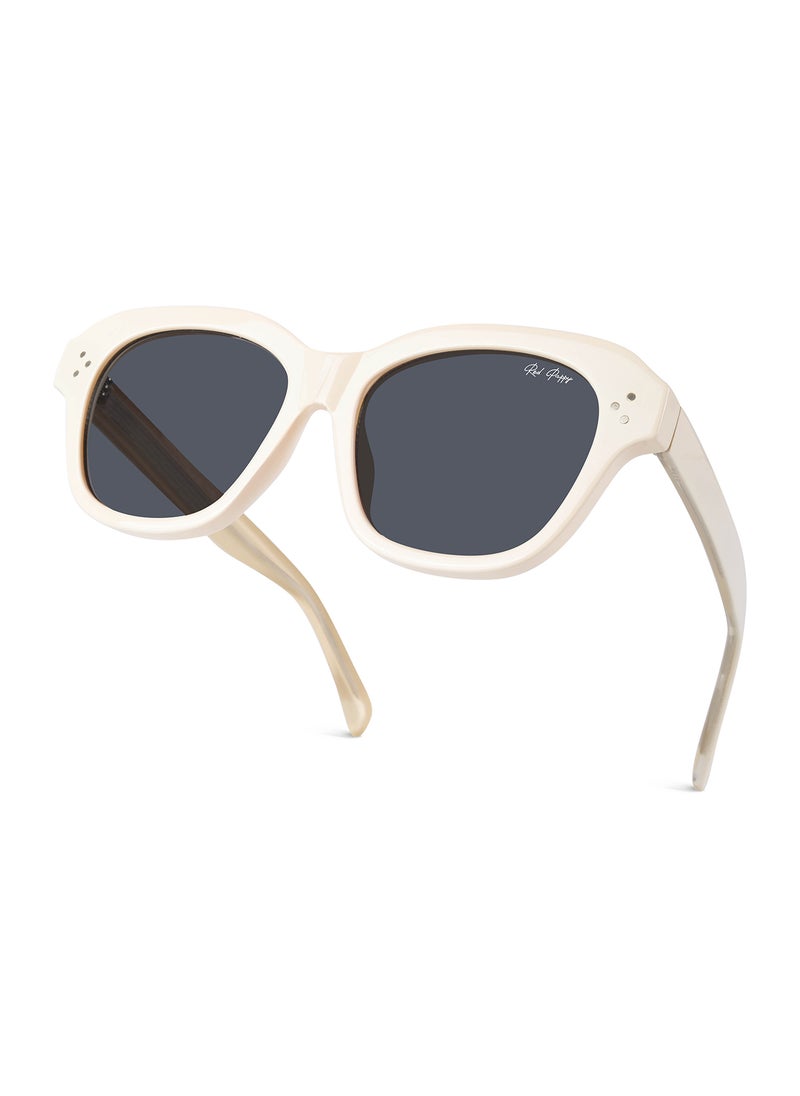 Woggles Red Pappy Rayvion Cream Square Sunglasses  - Image 5