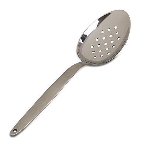 JB Prince Perforated Spoon, Silver