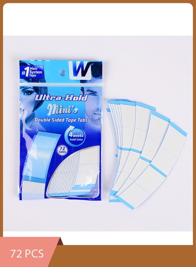 Walker Tape 72 Tabs Ultra Hold Mini Tape Walker Tape, Double Sided Adhesive Tape for Lace Wigs and Wigs, Strong Hold - Image 1