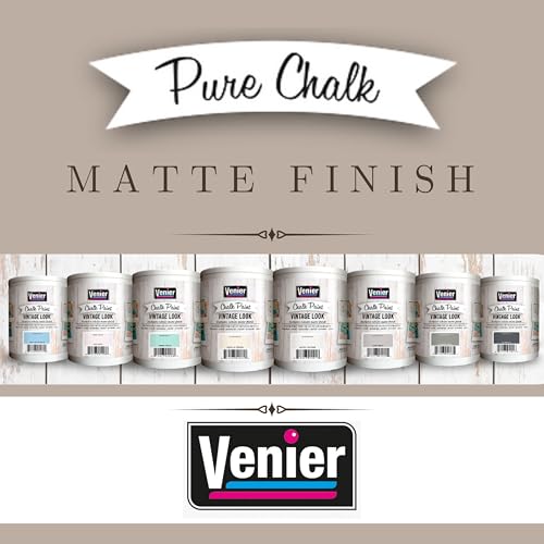 Venier Chalk Pure Paint - for Furniture, Crafts, Home Decor - All-in-One – DIY – Eco-Friendly (Vintage [White]), (33.81 oz) - Image 4