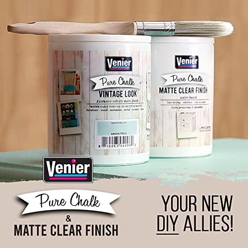 Venier Chalk Pure Paint - for Furniture, Crafts, Home Decor - All-in-One – DIY – Eco-Friendly (Vintage [White]), (33.81 oz) - Image 5