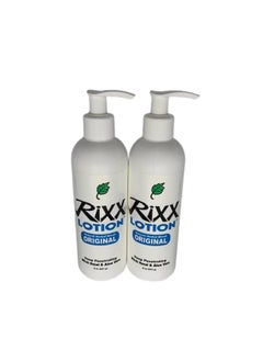 Rixx Lotion Original Natural Herbal Blend 2pack with Witch Hazel Aloe Vera Shea Butter Hyaluronic Acid  Essential Oils Moisturizer and Skin Toner for Face and Body 