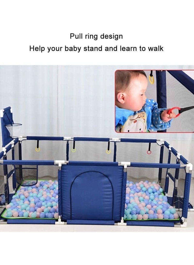 Goods Reef Baby Playpen, Cloth game fence children's tent baby toddler baby safety explosion toy ball pool blue  - Image 1
