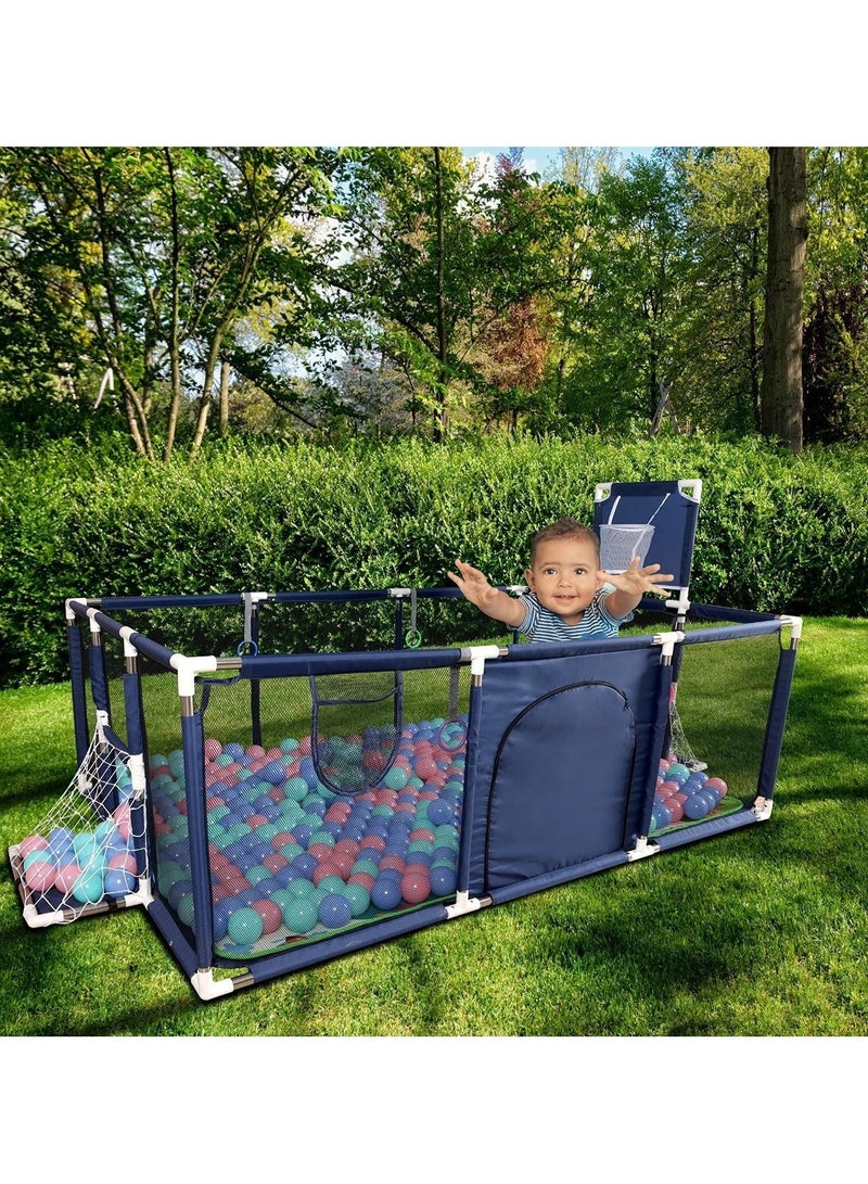 Goods Reef Baby Playpen, Cloth game fence children's tent baby toddler baby safety explosion toy ball pool blue  - Image 3